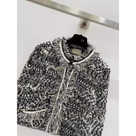 Luxury Womens Designer Embroidered Knitted Cardigan Jacket in Top Quality Sizes S-L
