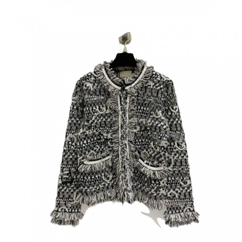Luxury Womens Designer Embroidered Knitted Cardigan Jacket in Top Quality Sizes S-L