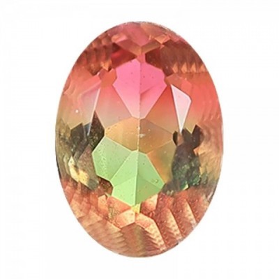 Luxyimagic Women's 1CT Oval Morganite Cluster Ring in Sterling Silver Rose Gold