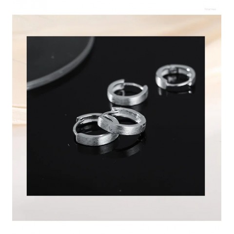 Stylish 925 Sterling Silver Hoop Earrings for Women - Simple & Exquisite