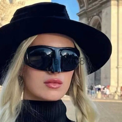 Y2K Luxury Oversized Bird Nose Mask Sunglasses for Men 2023 Trend