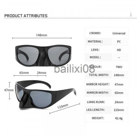 Y2K Luxury Oversized Bird Nose Mask Sunglasses for Men 2023 Trend