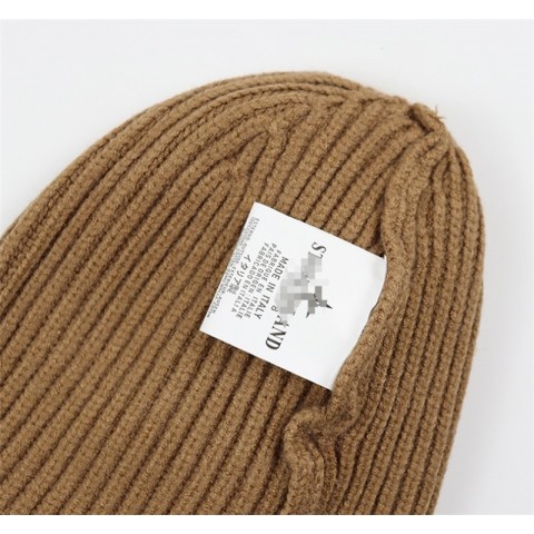 Luxury Black Chunky Knit Beanie for Men and Women with Faux Fur Pom