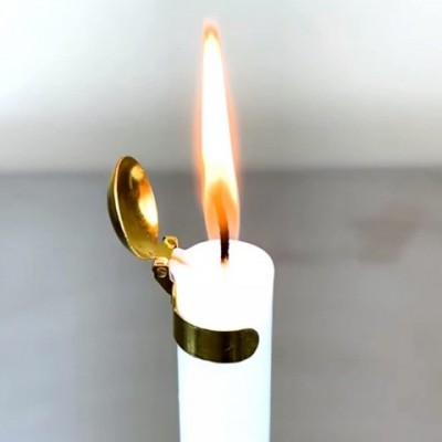 Automatic Metal Candle Snuffer & Flame Extinguisher for Safe Indoor Outdoor Use