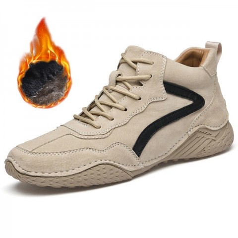 Brand Winter Ankle Boots for Men - Genuine Leather, Warm & Comfortable