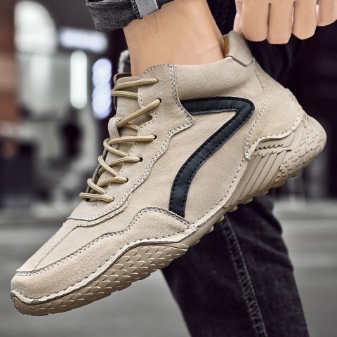 Brand Winter Ankle Boots for Men - Genuine Leather, Warm & Comfortable