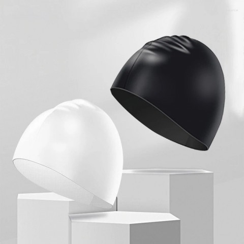 Unisex Comfortable Waterproof Swim Cap - Durable Beret for Swimming