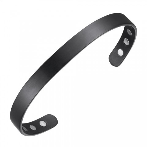 OKtrendy Black Magnetic Bangle - Men's Energy Health Bracelet