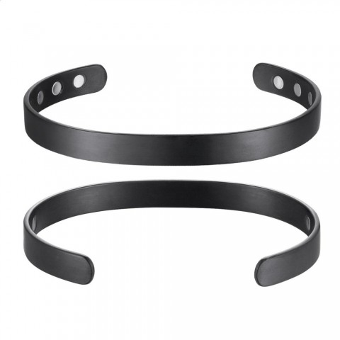 OKtrendy Black Magnetic Bangle - Men's Energy Health Bracelet
