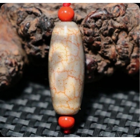 Bangle Energy Magic Tibetan Antique Agate Money Hook Rich Symbol DZi Bead Pendant