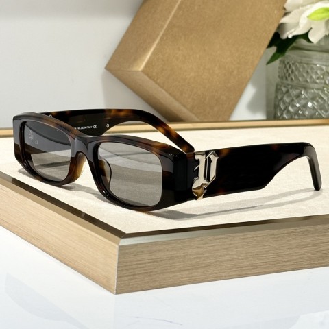 Chunky Rectangle UV400 Sunglasses - Havana Grey Mirror Lens for Men Women