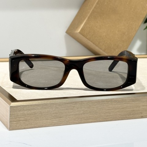 Chunky Rectangle UV400 Sunglasses - Havana Grey Mirror Lens for Men Women