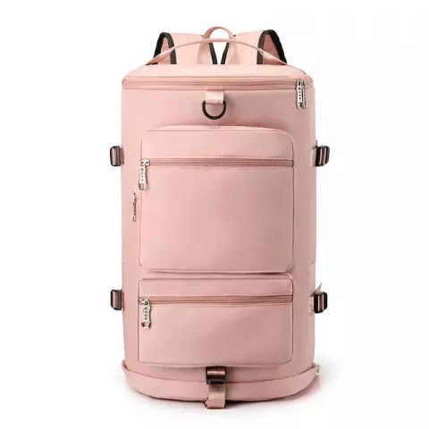 Unisex Embossed Duffel Bag - Large Capacity Travel and Sports Bag with Nylon Lining