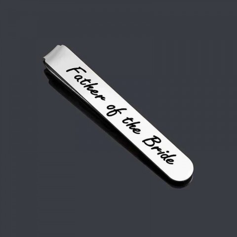 Stainless Steel Classic Tie Clip for Men W240914