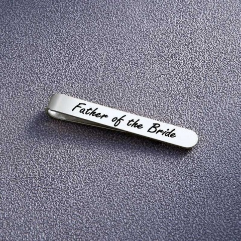Stainless Steel Classic Tie Clip for Men W240914