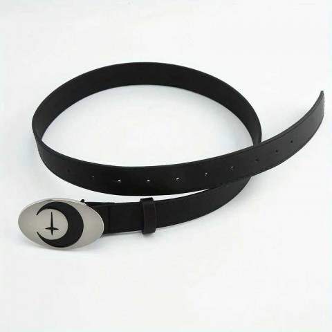 Moon Belts Y2K Retro Black Women's Versatile Casual College Style Daily Commute Fashion Accessory Valentine's Day Gift J250106