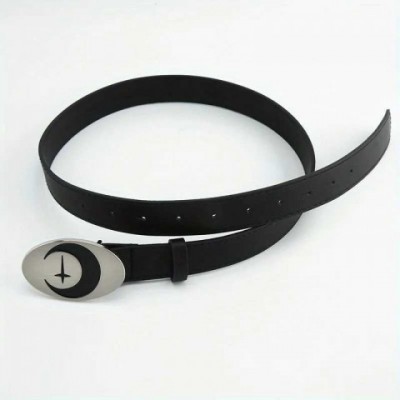 Moon Belts Y2K Retro Black Women's Versatile Casual College Style Daily Commute Fashion Accessory Valentine's Day Gift J250106