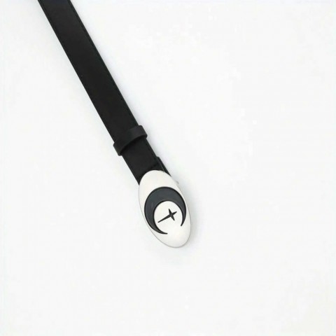 Moon Belts Y2K Retro Black Women's Versatile Casual College Style Daily Commute Fashion Accessory Valentine's Day Gift J250106
