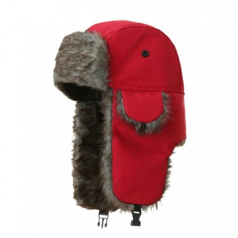 Connectyle Warm Trapper Hat with Faux Fur Ear Flaps - Men's Winter Ski Hat