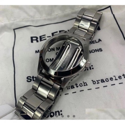 Stainless Steel Hip Hop Watch Bracelet Unisex Chain Jewelry with Lobster Clasp