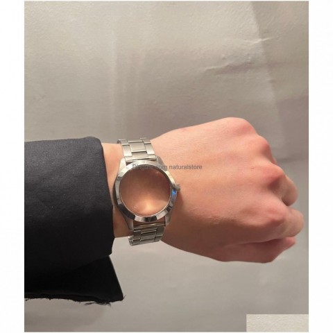 Stainless Steel Hip Hop Watch Bracelet Unisex Chain Jewelry with Lobster Clasp