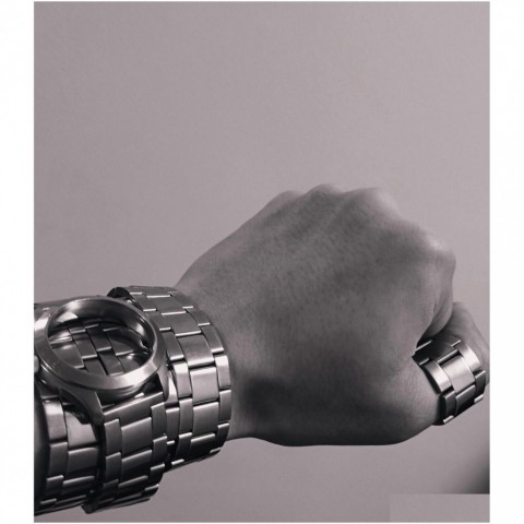 Stainless Steel Hip Hop Watch Bracelet Unisex Chain Jewelry with Lobster Clasp