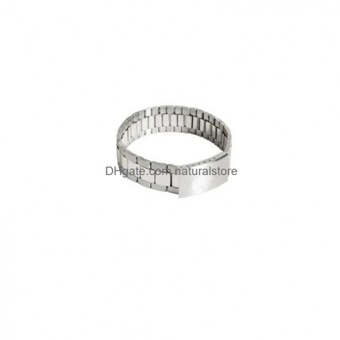 Stainless Steel Hip Hop Watch Bracelet Unisex Chain Jewelry with Lobster Clasp