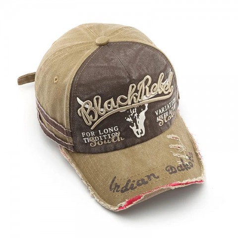 BISENMADE Unisex Vintage Denim Baseball Cap with Embroidery