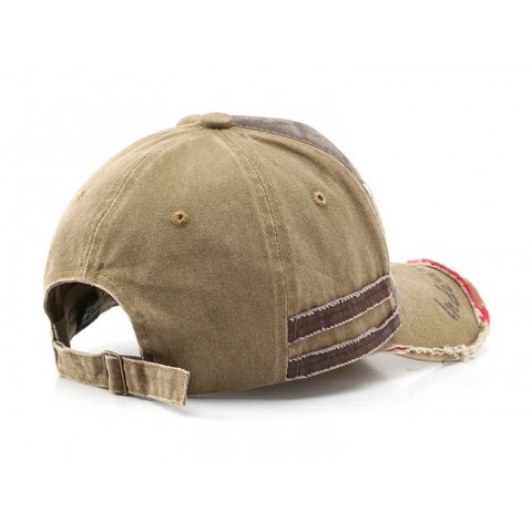 BISENMADE Unisex Vintage Denim Baseball Cap with Embroidery