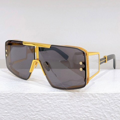 Titanium Designer Oversized Sunglasses - Gold Frame for Men & Women bps146
