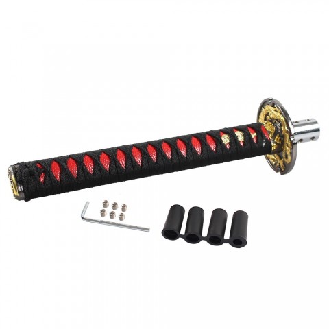 Universal Samurai Katana Gear Shift Knob in Gray for Manual Transmission Vehicles