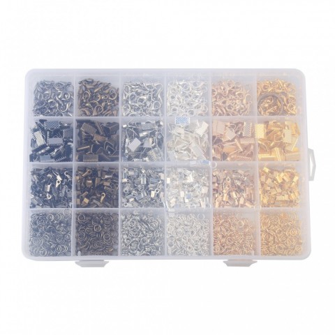 24-Grid Box Set for DIY Jewelry Makers with Dragon Shrimp Buckle and Ring Tool - Amazon Hot Sale