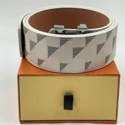 2024 High-Quality Designer Leather Belt for Women with Big Gold Buckle