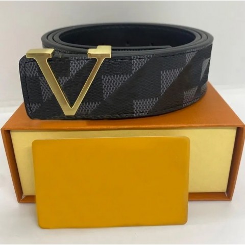 2024 High-Quality Designer Leather Belt for Women with Big Gold Buckle