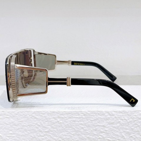 Titanium Designer Oversized Sunglasses - Gold Frame for Men & Women bps146
