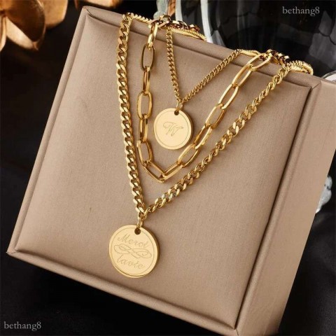 Jesus Cross 18k Gold Plated Pendant Necklace for Women