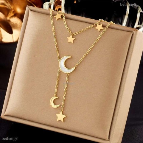 Jesus Cross 18k Gold Plated Pendant Necklace for Women