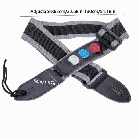 Multifunctional Soft PU Leather Ukulele Neck Strap - Adjustable Guitar Shoulder Strap Kit