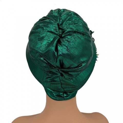 Nigerian Diamond Flower Gel Headband for Women 2024
