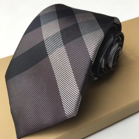Brand Luxury Silk Mens Necktie, Narrow Jacquard Design, Multi-Color Letter Print, Perfect for Weddings & Business