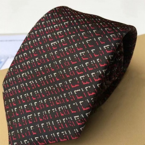 Brand Luxury Silk Mens Necktie, Narrow Jacquard Design, Multi-Color Letter Print, Perfect for Weddings & Business