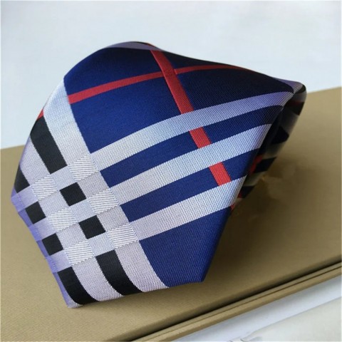 Brand Luxury Silk Mens Necktie, Narrow Jacquard Design, Multi-Color Letter Print, Perfect for Weddings & Business