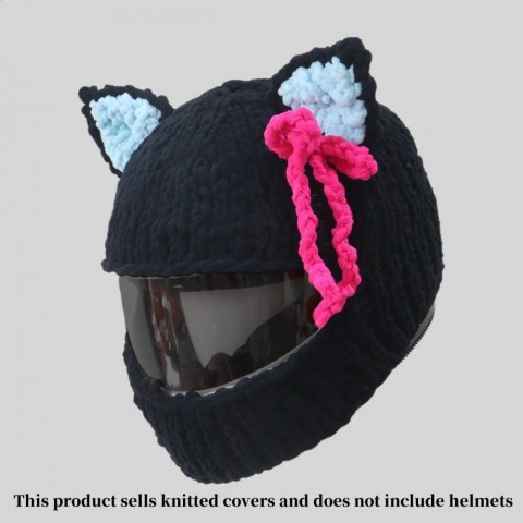 Cute Women's Outdoor Ski Hat - Coarse Velvet Knitted Helmet