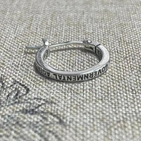 Hoop Earrings Unisex Retro Anime Nagisa Kaworu Metal Studs
