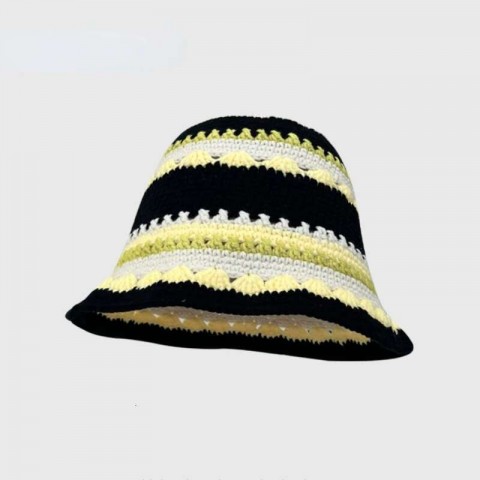 2023 Y2K Fashion Crochet Handmade Bucket Hat for Women