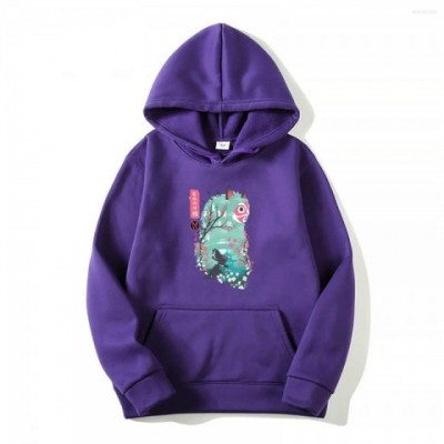 Men's Anime Princess Mononoke Hoodie, Casual Cotton Sweatshirt