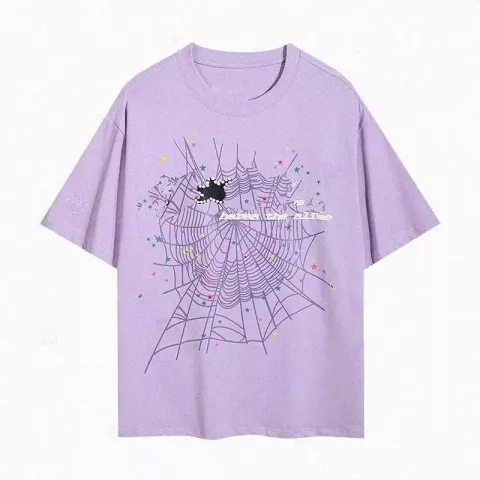Designer Men's Breathable Cotton Spider Print T-Shirt