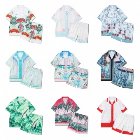 Luxury Men's Summer Tracksuit with High-Quality Cotton T-Shirt and Shorts
