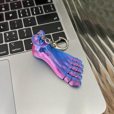 Creative 3D Printed Multi-Joint Movable Hand Foot Keychain for Boys