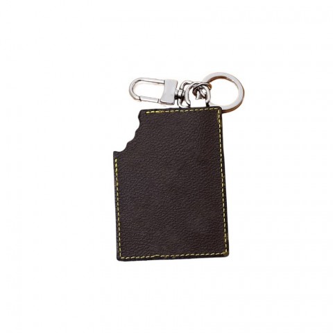 High Quality Brown Chocolate 7x9CM Keychain with Magnetic Lock for Men and Women